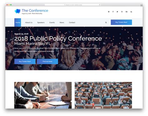 Free conference website